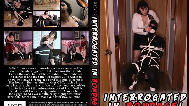 Julie Simones Fetish Mega Store - Interrogated in Bondage 69 mins DVD Download 1280x720