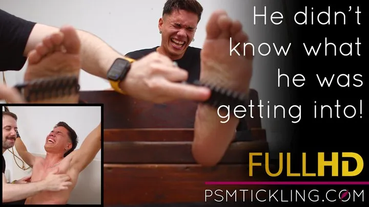 Psm Tickling Network - Tickle virgin Samir in the stocks HD