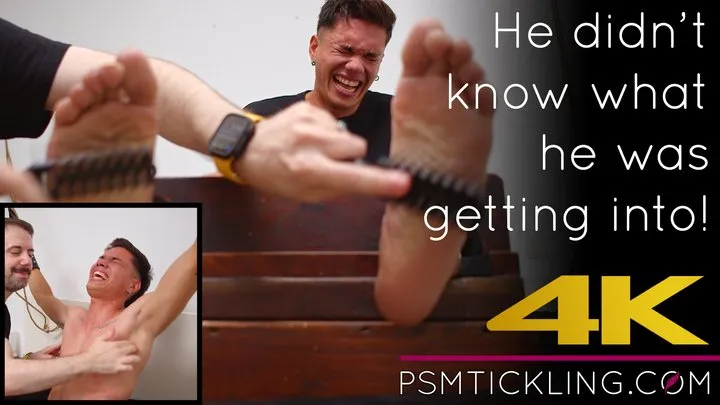 Psm Tickling Network - Tickle virgin Samir in the stocks 4K