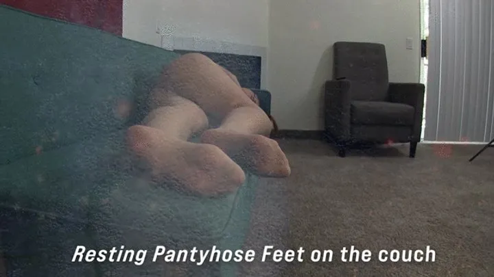 All About Eve - Evangelines Pantyhose Feets on the Couch 03