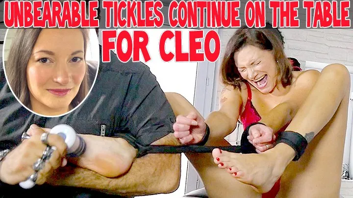 Tickle Frenchtickling  Store - UNBEARABLE TICKLES CONTINUE ON THE TABLE FOR CLEO - FULL HD MP4
