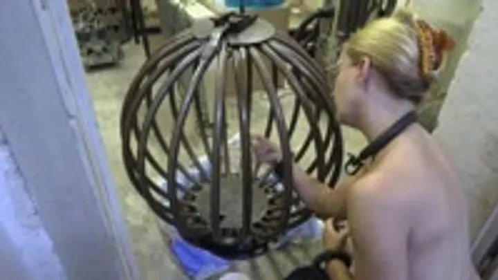 Bondagegirls - paint job in cuffs - wmv 1080p