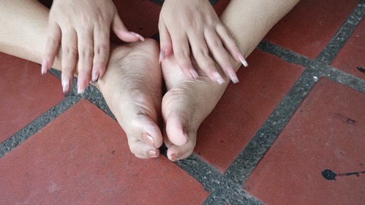 Goddess Foot Fetish - How good my feet feel when I massage the soles and pronounced arches (2)
