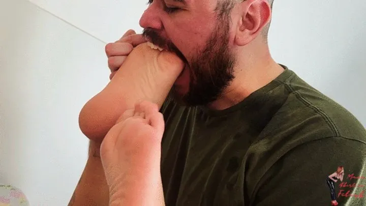 Manu Albertine Feet - Foot gagging, part 3, by Pietra Hunter and Slave, FULL HD