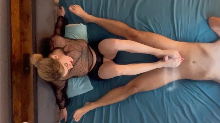 Island Boy Vids - Sage Pillar Footjob - Ceiling View