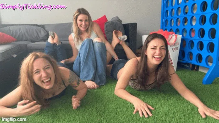 Simply Tickling - Indica and Misty Rein's Hold the Sock Double Tickle Game with Kody Evans HD WMV