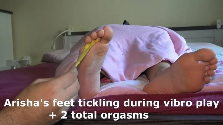 Polish Tickling - Arisha feet tickling during vibro play+ 2 total orgasm HD