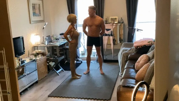 Busty British Babe Cherryb - More mixed wrestling!