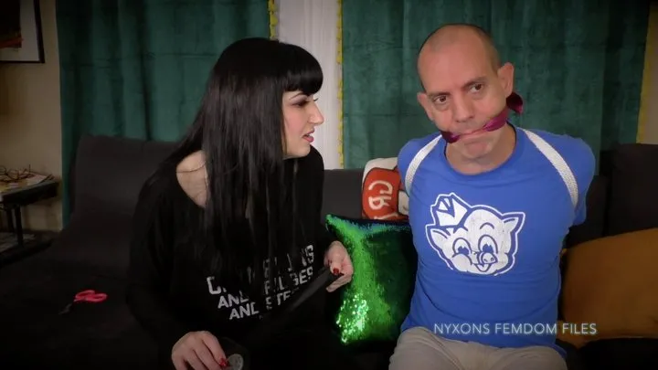 Nyxon's Femdom Files - Dick Dastard Nasty Neighbor Notes 720p