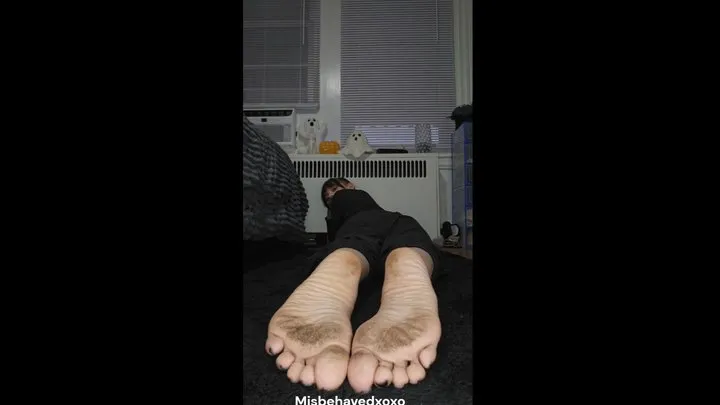 Misbehavedxoxo - Caught my sisters husband jerking off to my soles, I encourage him to keep going.
