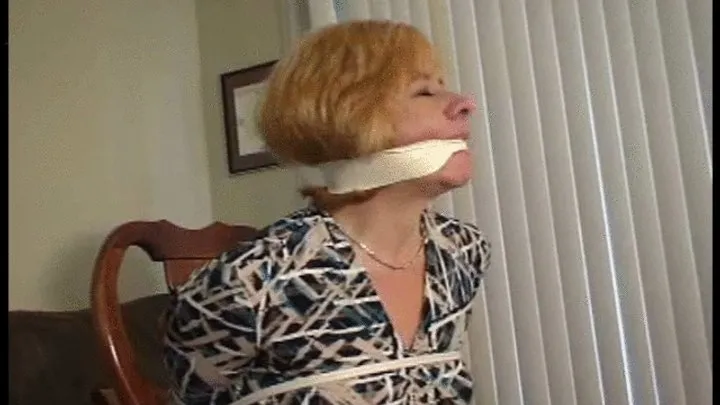 Good Girls In Bondage - Tightest Gag and Tied Big Boobed Housewife
