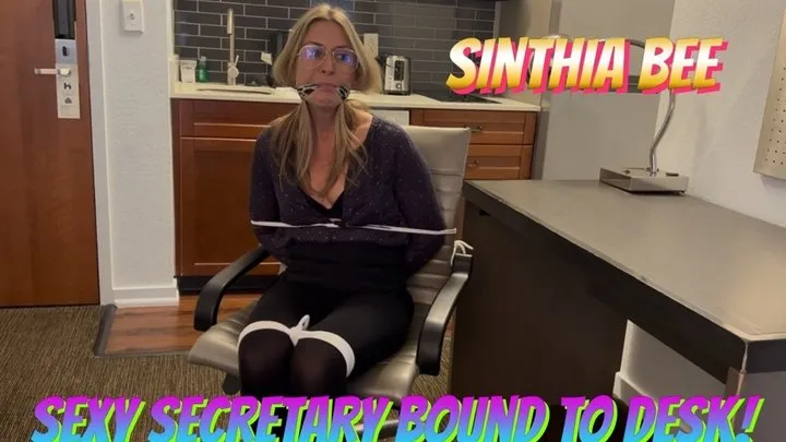 Buzzin Babes - Sinthia Bee As The Sexy Secretary Bound to Desk!