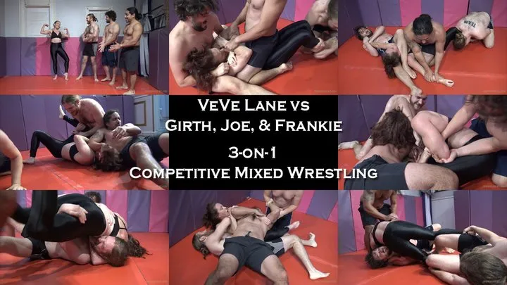 Doom Maidens Wrestling - VeVe vs Girth, Joe, and Frankie: 3-on-1 Competitive Mixed Wrestling Challenge (Sept 2025)