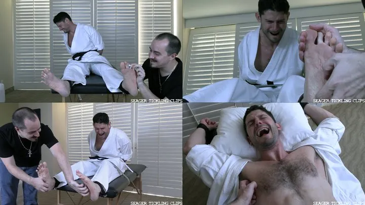 Seager Foot Fetish Clips - Karate Instructor Leo Tied and Tickled