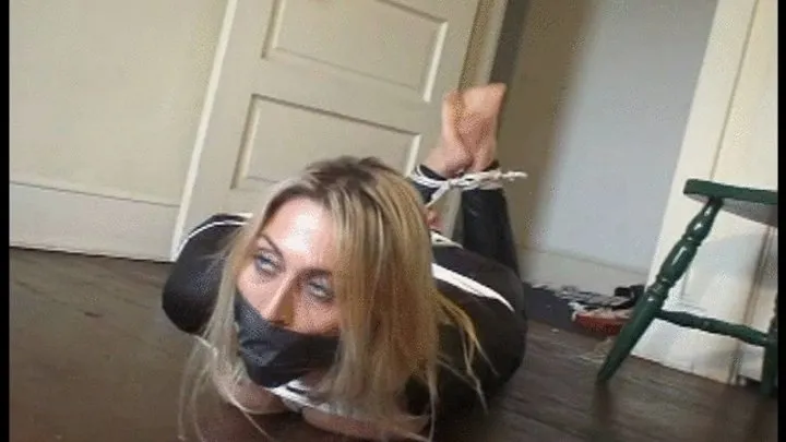 Good Girls In Bondage - Hogtied Barefoot Nursing Student Toes Tied Mouth Stuffed and Gagged