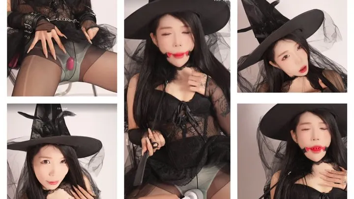 The Dream Of Bondage - C4SHalloween25 ballgag High heel struggle masturbate leather bondage handcuffs shackles Orgasm little devil
