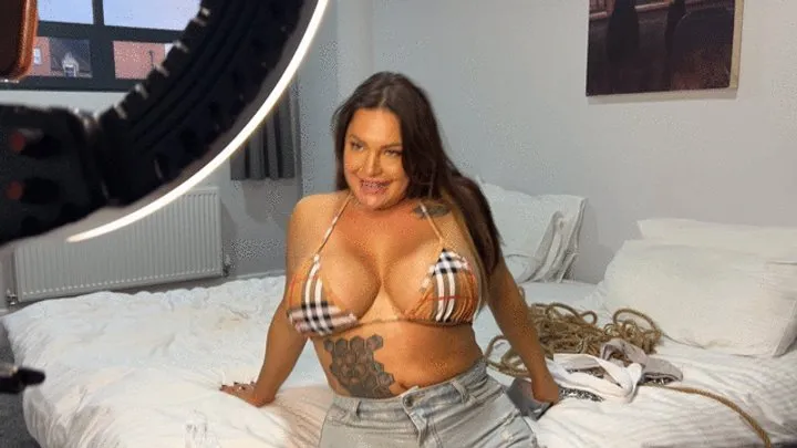Capturedcurves - Cowgirl gets surprised whilst self gagging and hogtied