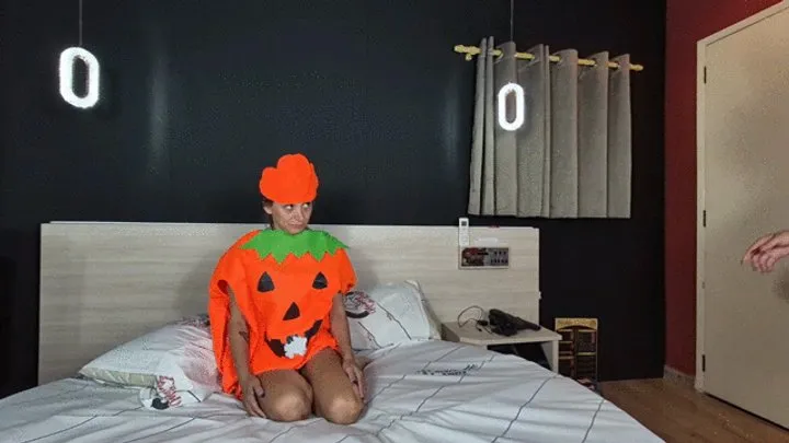 Babiventurafetish - Farting in my pumpkin's mouth until it gets inflated By Bella Cruel and Melissa Ramos Cam Babi part 1