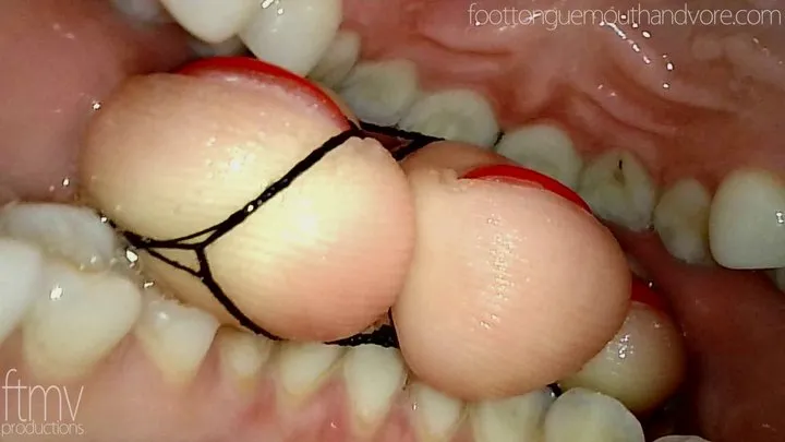 Foot Tongue Mouth And Vore - Foot and Tongue In Mouth (Endoscope and Regular)