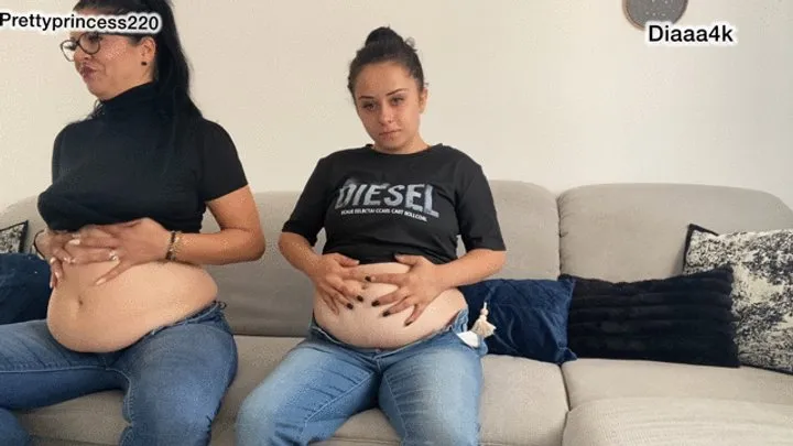 Prettyprincess - super swollen guts from farts