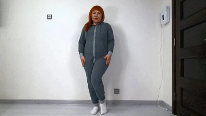 Layla Taylor - Farting and Gifting in Grey Onesie