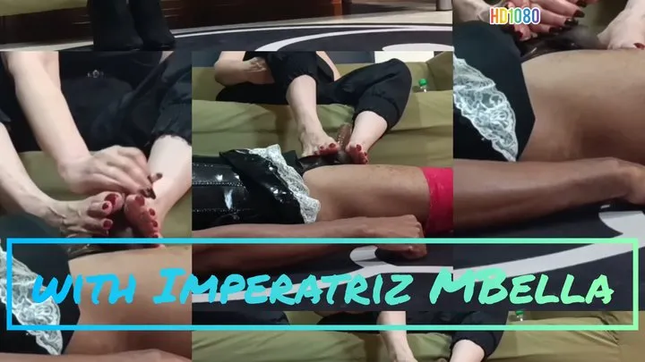 Danfetish - FootJob and lost of denial with Imperatriz MBella