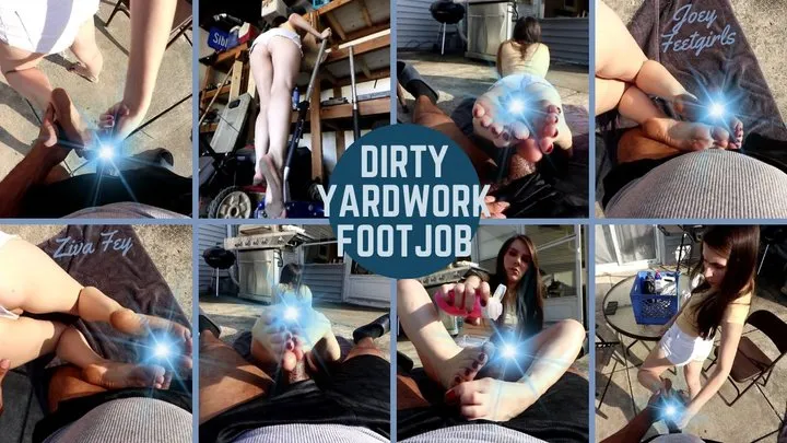 Ziva Zone - 4K Ziva Fey - Dirty Yardwork Footjob