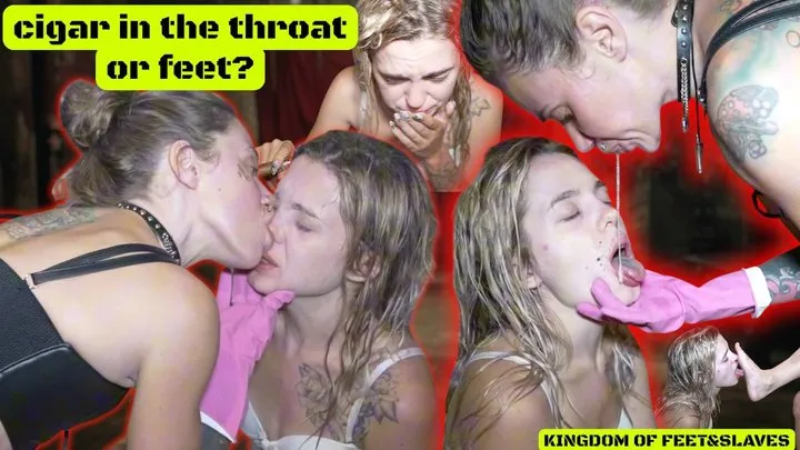 Kingdom Of Feet And Slaves - cigar in the throat or feet? (4K)