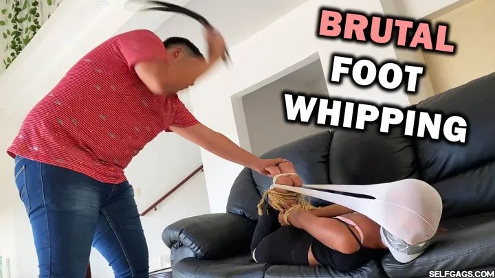 Selfgags - Hogtied Gym Girl's Bastinado Nightmare (she broke down) (4K Ultra HD)