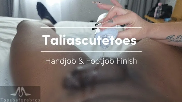 Toesbeforebros - Taliascutetoes Handjob & Footjob Finish