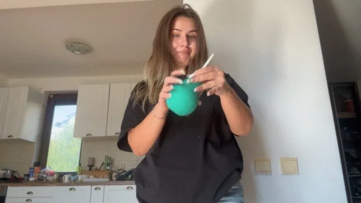 Nipsandstrips - Inflating my belly with a pump and fart