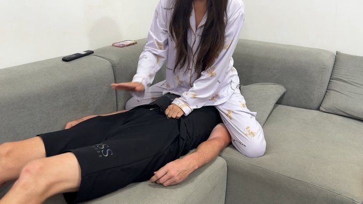 Mean Asian Wife Facesitting Femdom - Face For My Ass in Pajamas | Facesitting Domination