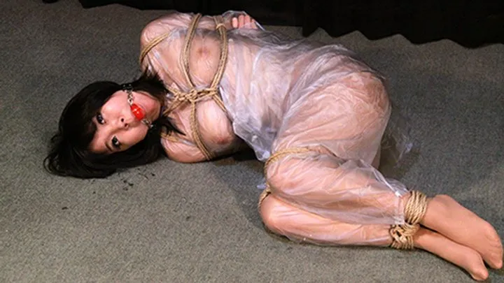 Tokyo Bondage Damsels - MN23 Japanese Girl Nene Bound and Gagged in Rainwear Part1 (MP4)