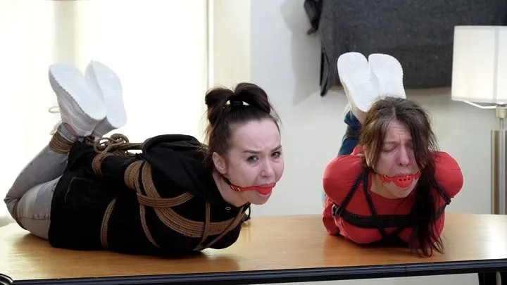 Bondagio - BONDAGE SUB CONTEST! WHO IS THE TOUGHEST: KIRA OR ARWEN (FHD)