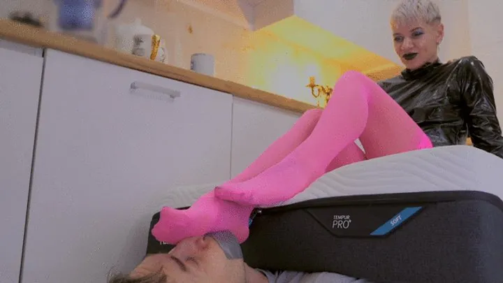 Polish Mistress Clips - Gothic Ruslana Keeps Stockings Sniffer Under Mattress - Full - 4K