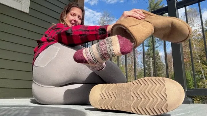Long Toe Sally - UGG to Soles JOI pov1