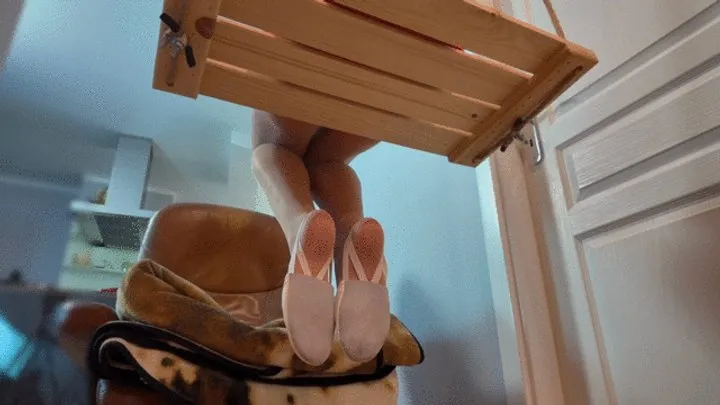 Polish Mistress Clips - Ruslana In Red Dress Sits On A Swing And Massages Doctor Strange’s Dick - Tan Pantyhose And Semi Ballet - Full