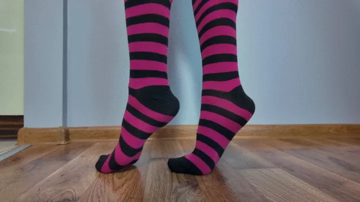 Polish Mistress Clips - Ruslana In White Bra Sits On A Swing And Massages Penis Of Spiderman - Long Socks