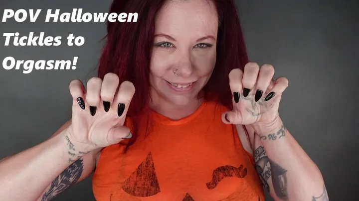 Deanna's Clip Store - POV Halloween Tickles to Orgasm with Long Sharp Black Nails on Redhead MP4 1080