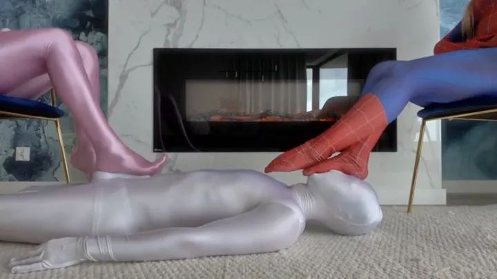Dominant Femine - Pink Panther And Spider Girl Rule Over White Shadow - Part 1
