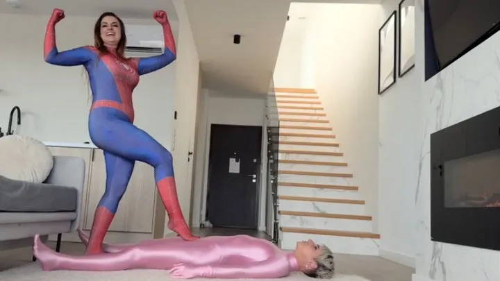 Dominant Femine - Pink Panther Ruslana VS Spider Woman Weronika