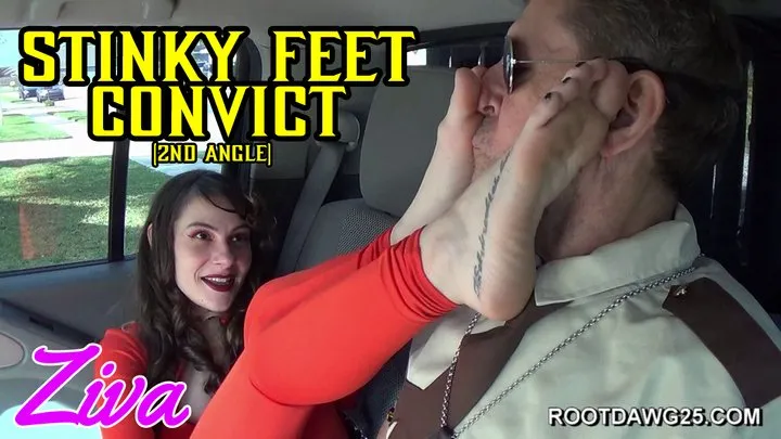 Foot Fetish By Rootdawg25 - Ziva - Stinky Feet Convict (2nd angle) 1080p