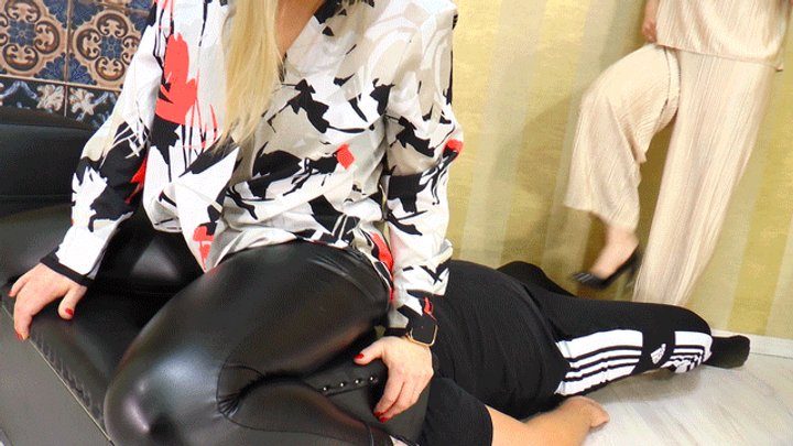 Boss Girls - Queen Hanna and Mistress Jane - Facesitting and ball kicks