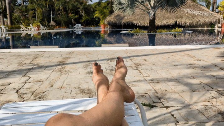 Foot Fetish Paradise - Divine high Foot Arches in the Pool by Katherine