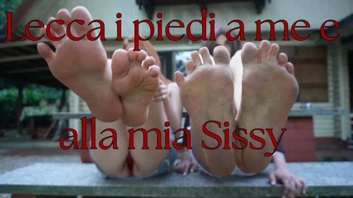 Goddessjanet - Lecca i piedi a me e alla mia sissy