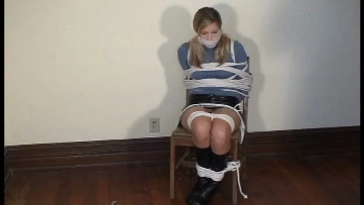 Good Girls In Bondage - Gag Tighter Than Ropes leather Boots Tight Chair Tie