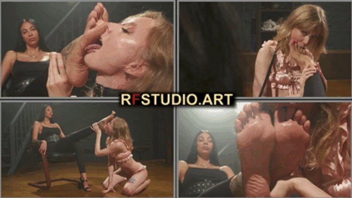 Rf Studio Production - Adriana the Foot Goddess Lets Mandy Worship Her Big Size 11 Feet - Part 1 (UHD 4K MP4)