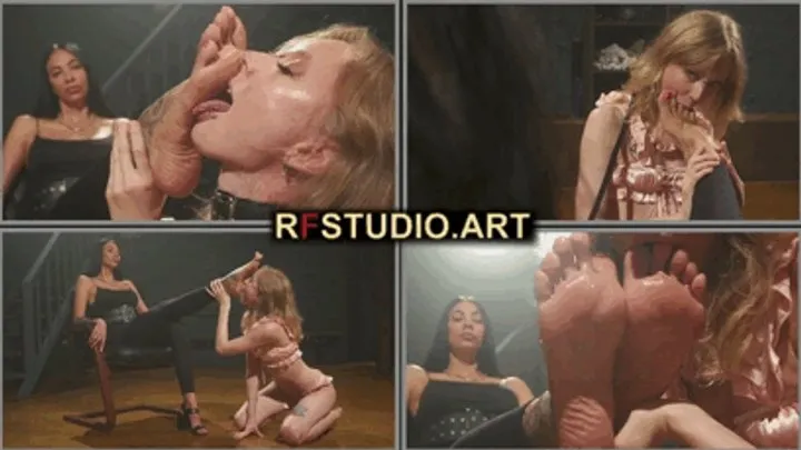 Rf Studio Production - Adriana the Foot Goddess Lets Mandy Worship Her Big Size 11 Feet - Part 1 (UHD 4K MP4)