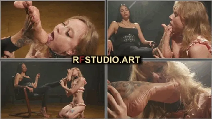 Rf Studio Production - Adriana the Foot Goddess Lets Mandy Worship Her Big Size 11 Feet - Part 1 (FULL HD MP4)