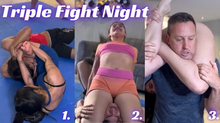 Kink Sports - 3 Male vs Female Fights in 1 Night - Sept 2025 Triple Fight Night
